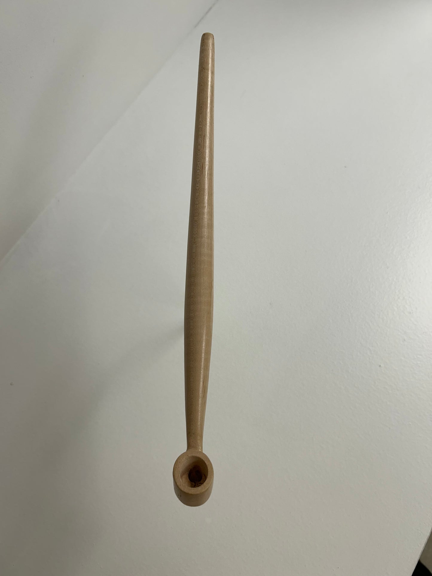 12 1/2" Maple pipe with tiger strip grain pattern, 5/8 " bowl width and depth