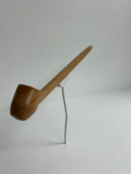 12 1/2 " Cherry wood pipe with 5/8" bowl width and 3/4" bowl depth