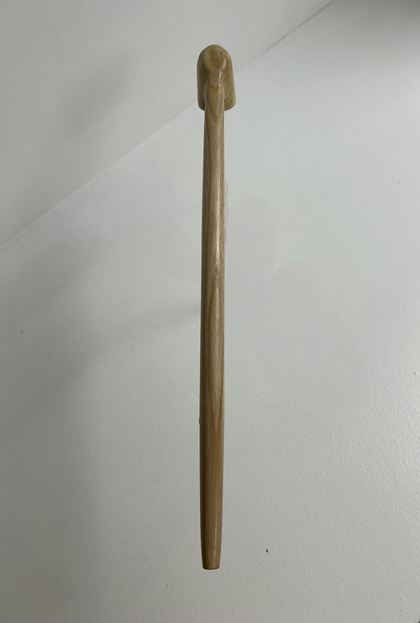 12 1/2" Maple wood pipe with tiger stripes, 5/8" bowl width and 1/2" depth