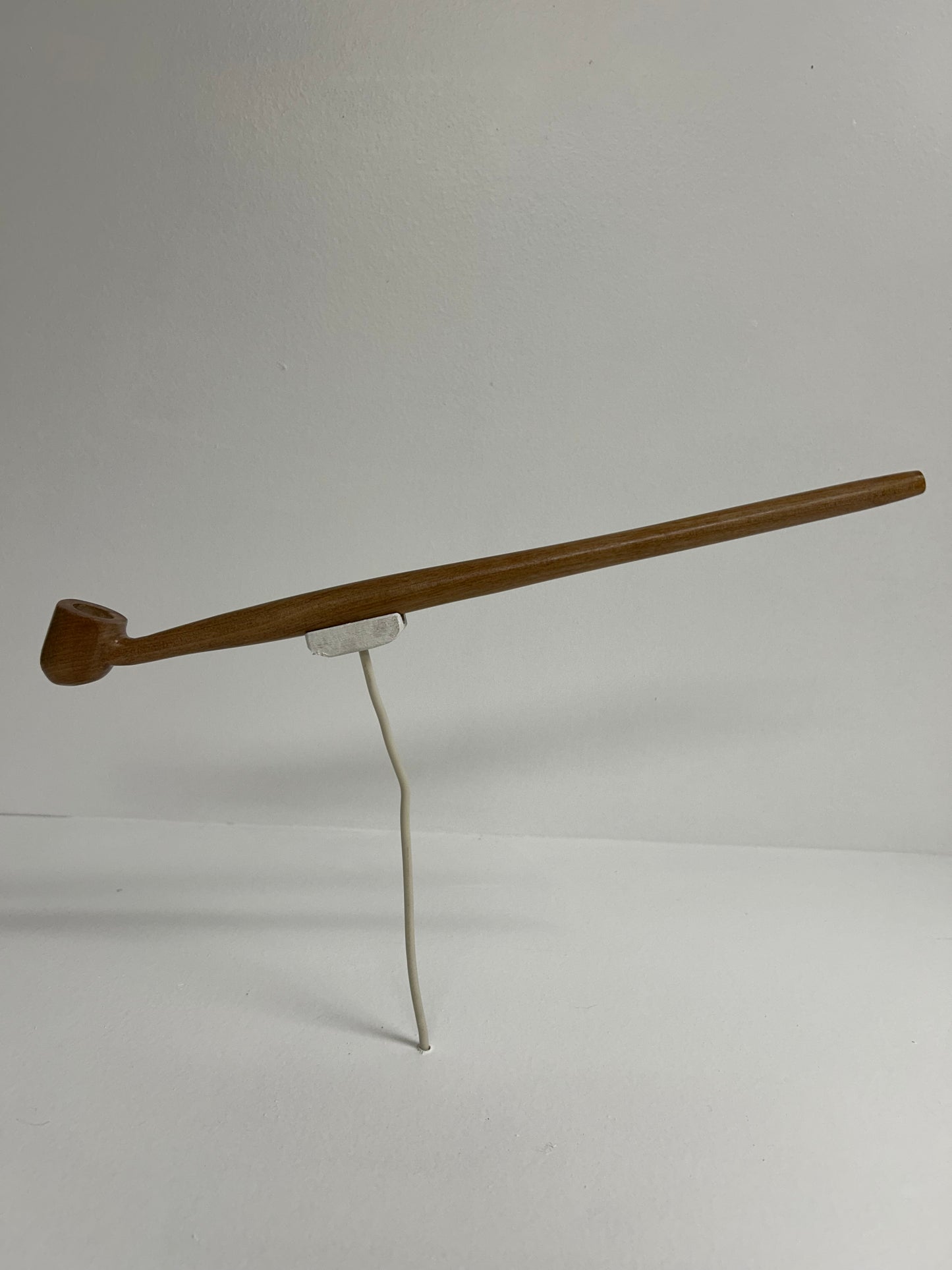13 1/4" Cherry wood pipe with 5/8" bowl depth and width