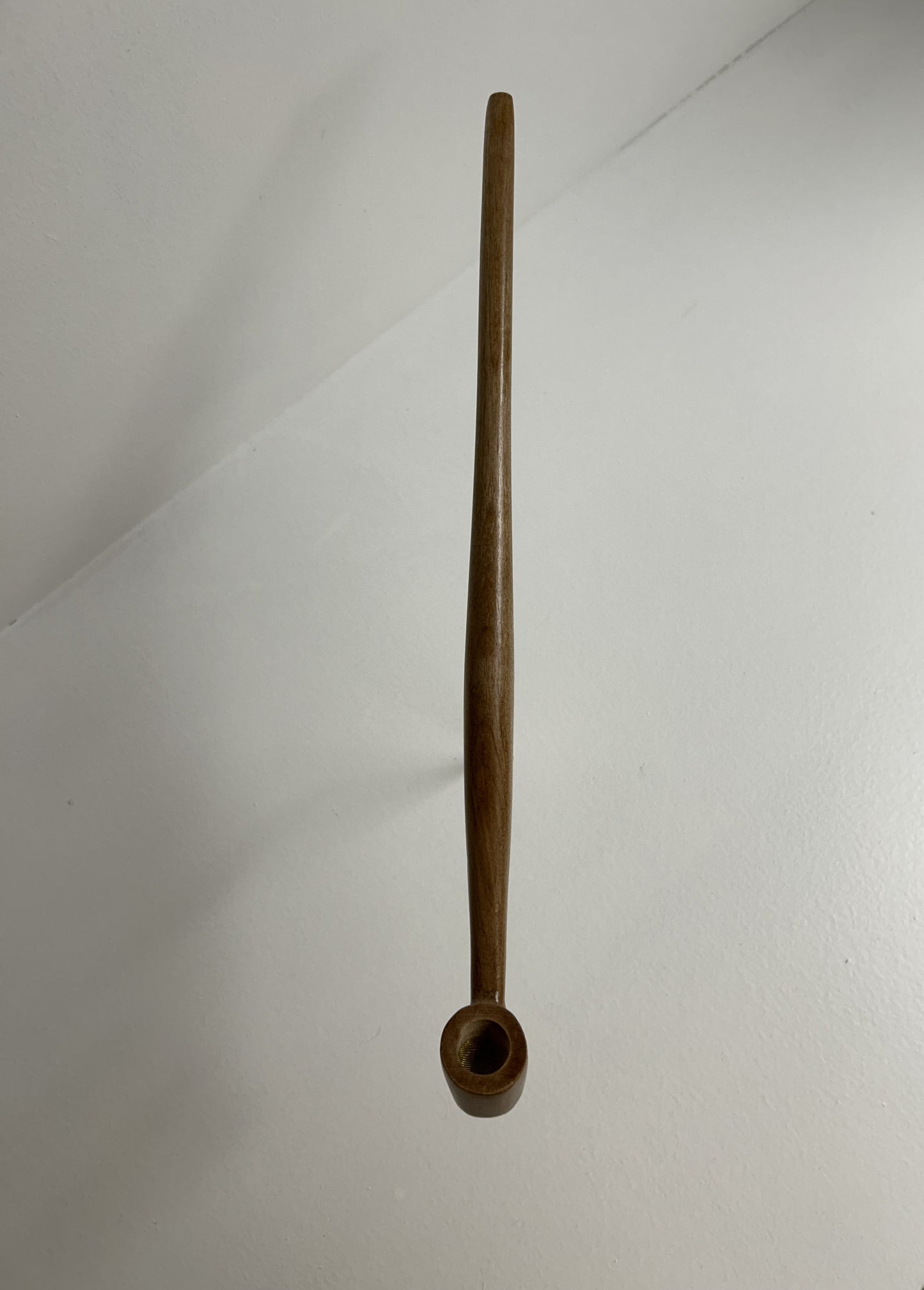 13 1/4" Cherry wood pipe with 5/8" bowl depth and width