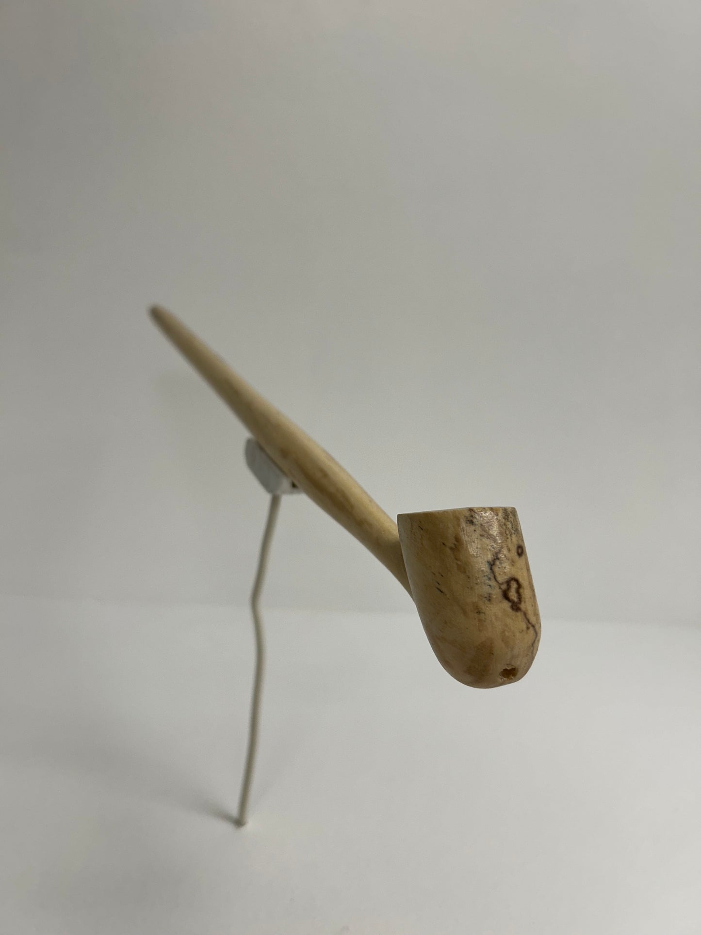 13" Ash wood pipe with 5/8" bowl diameter and 3/4" bowl depth