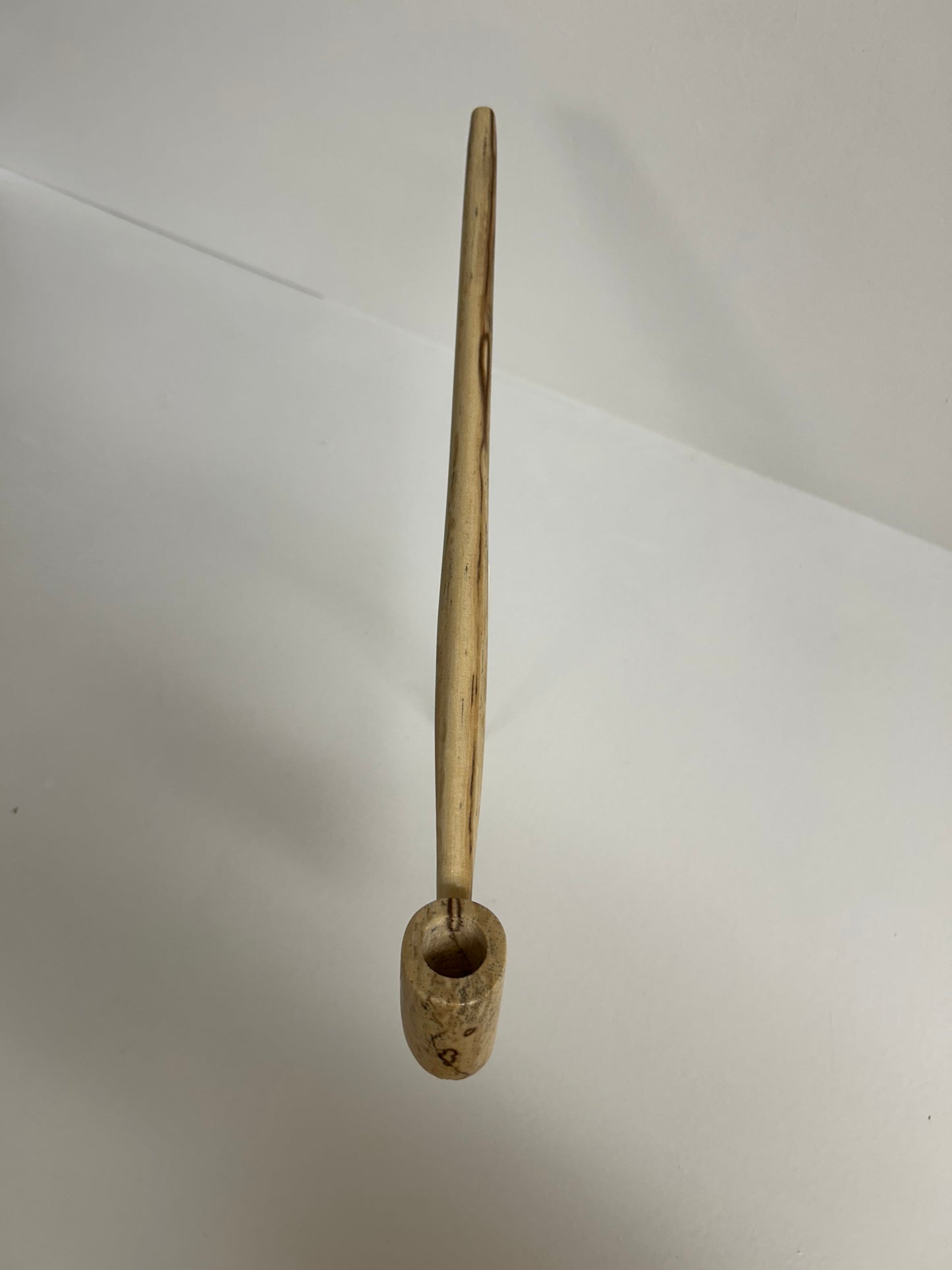13" Ash wood pipe with 5/8" bowl diameter and 3/4" bowl depth