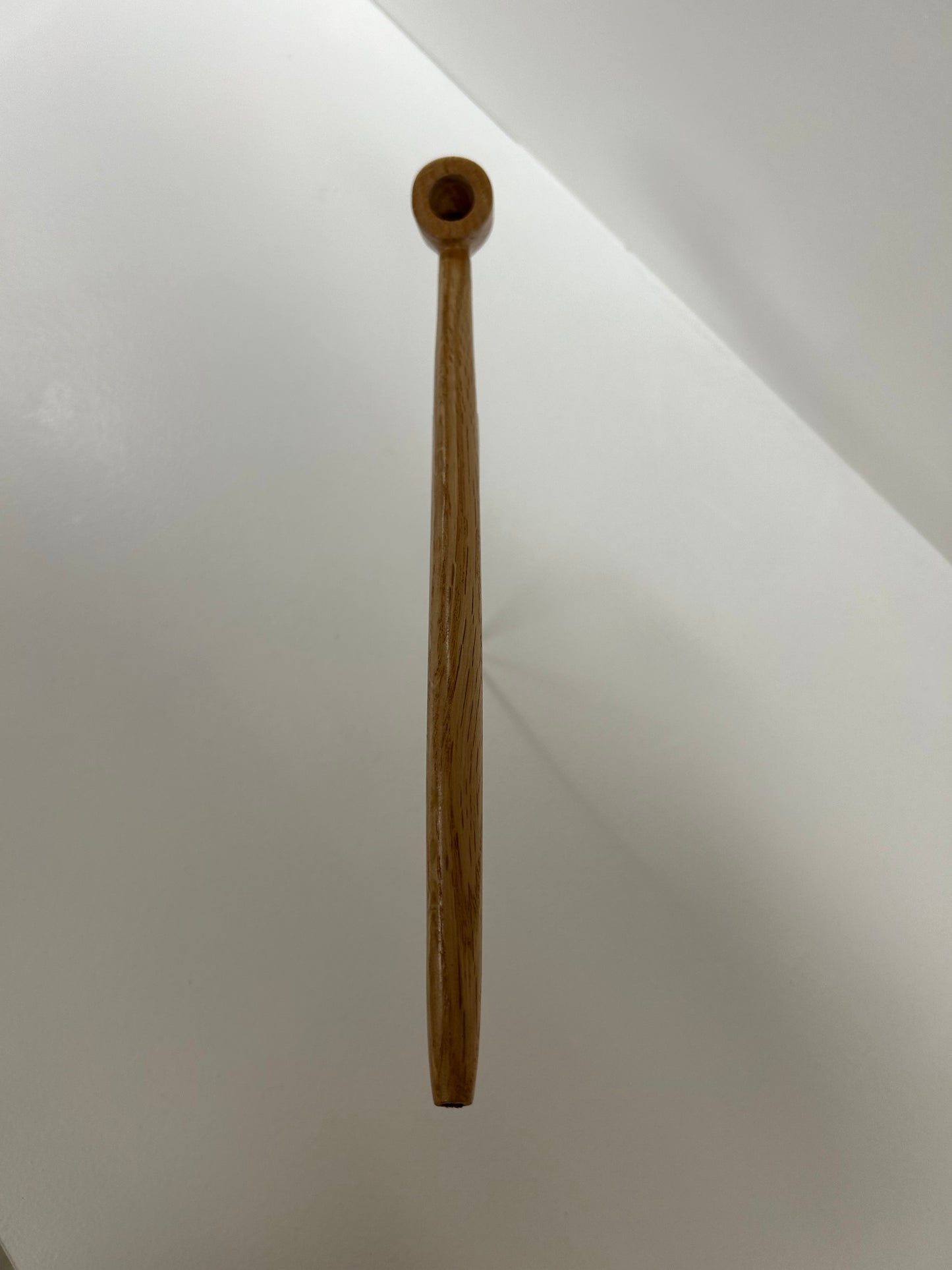 13" Oak wood pipe with 5/8 bowl width and depth