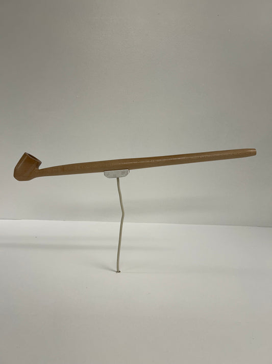 14 1/4" Cherry wood pipe, 5/8 bowl width and depth