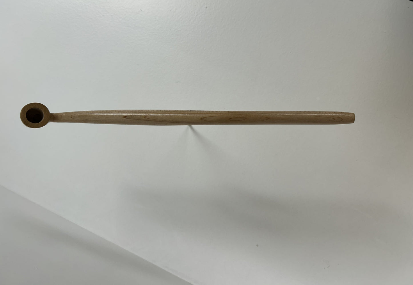 14 1/4" Cherry wood pipe, 5/8 bowl width and depth