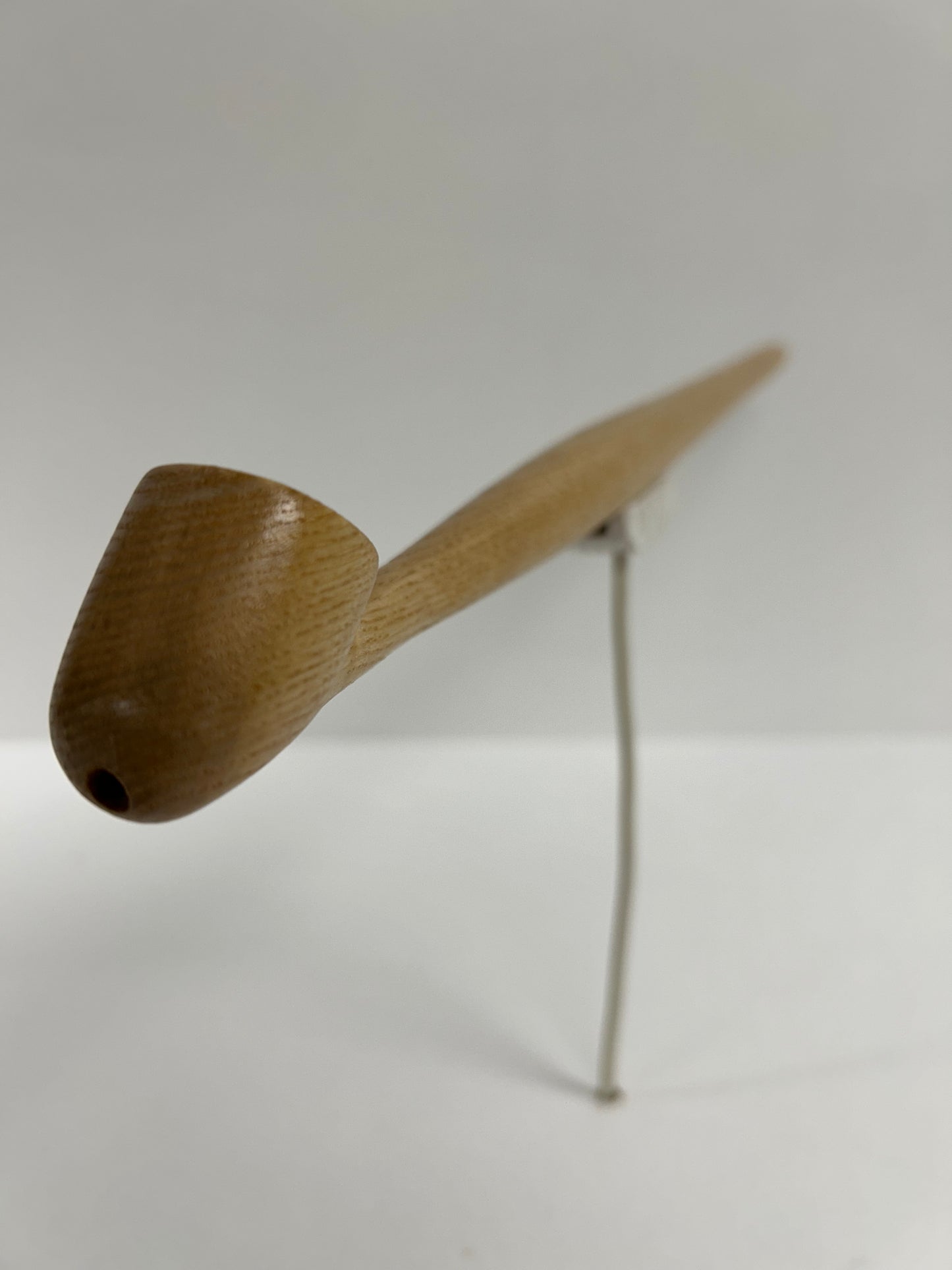 14 1/2" Ash wood pipe with 5/8" bowl width and depth