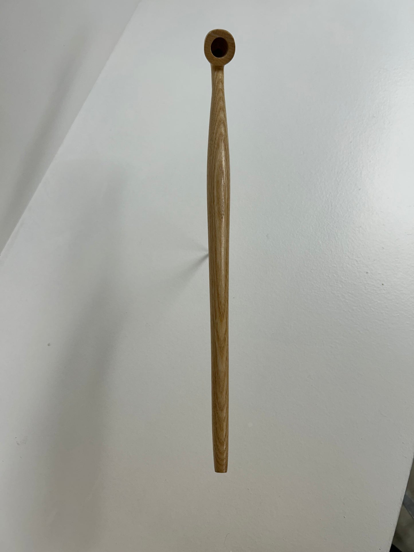 14 1/2" Ash wood pipe with 5/8" bowl width and depth