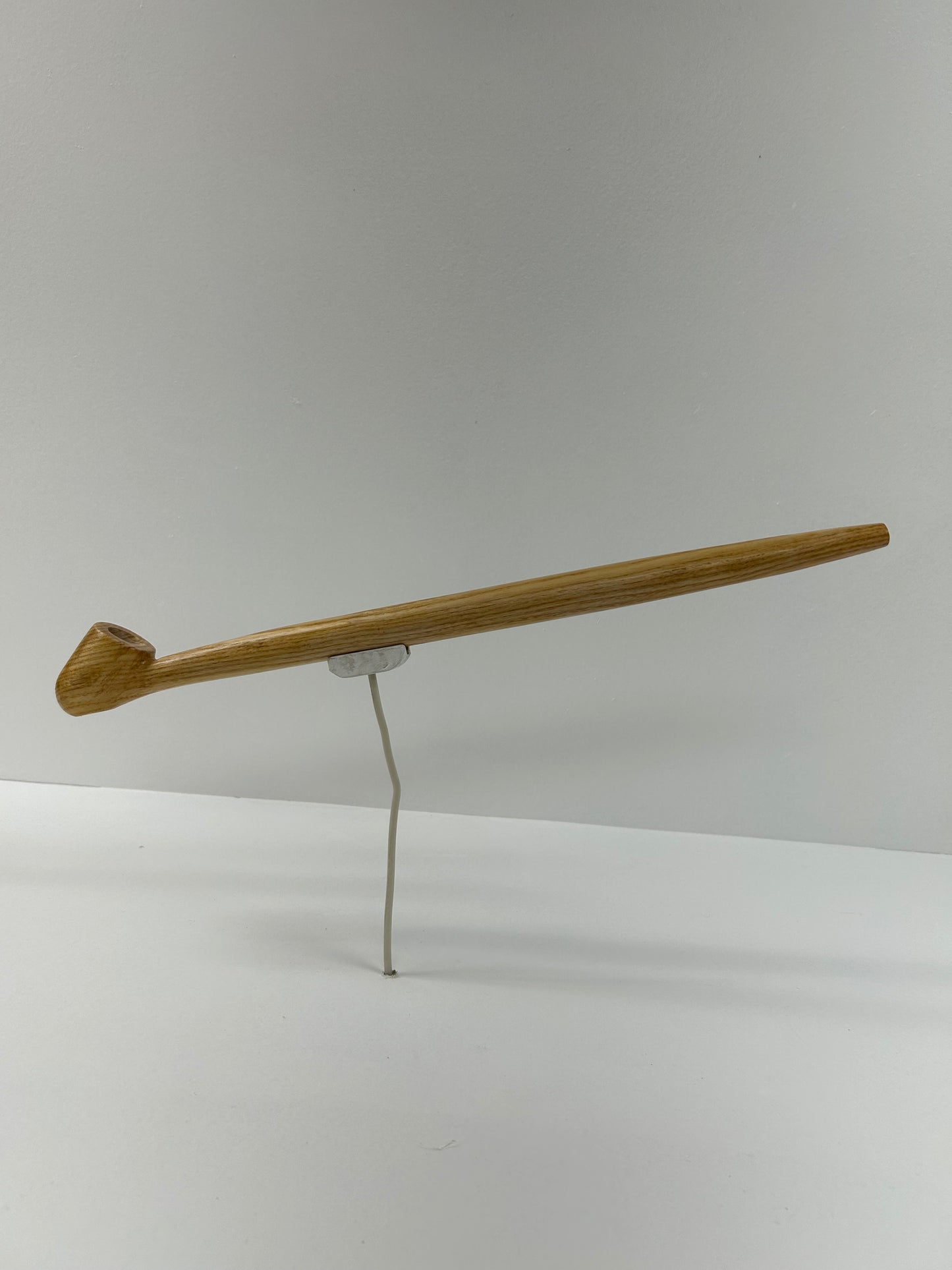 15 1/2" Ash wood pipe with 5/8" bowl width and depth