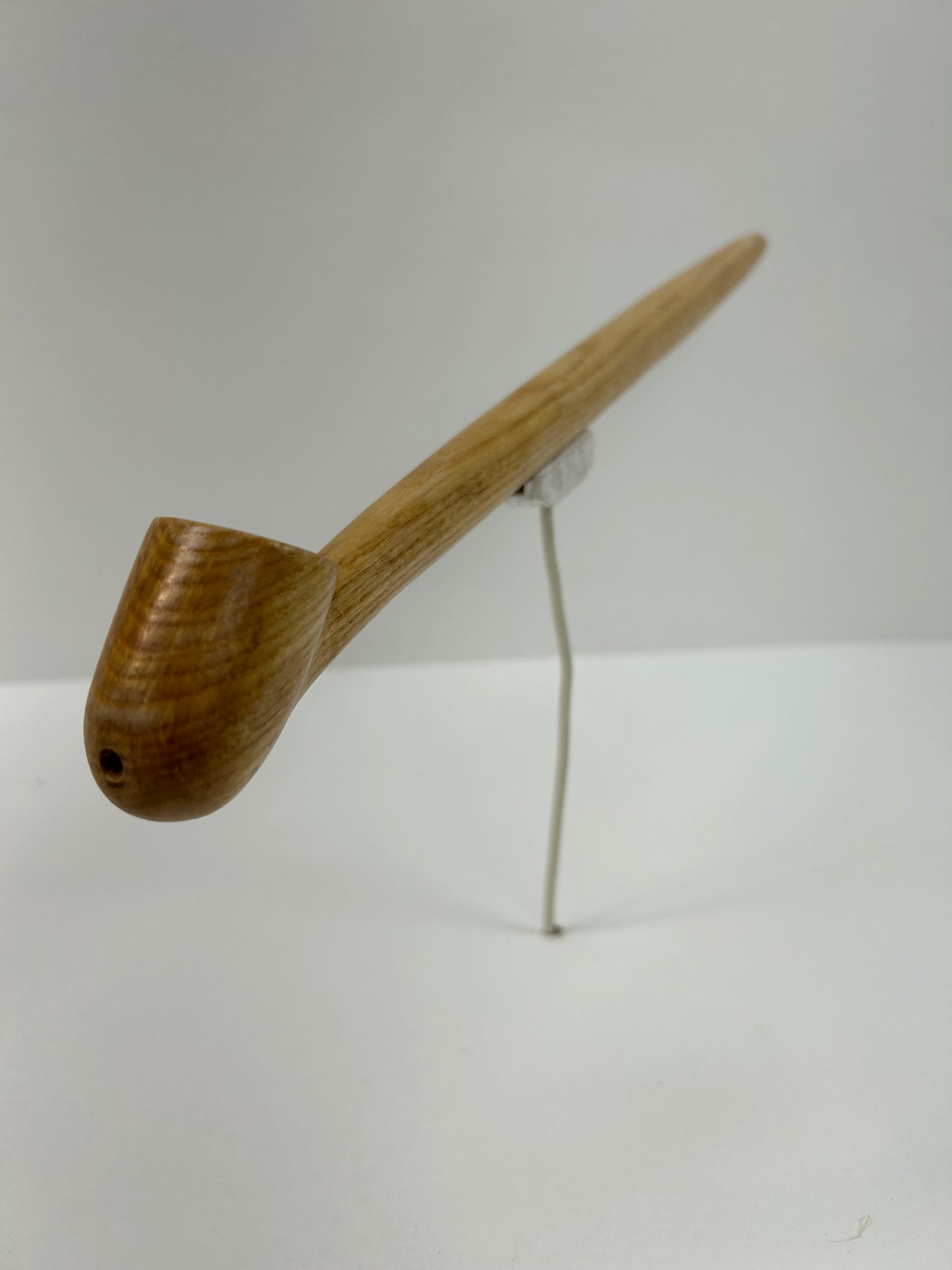 15 1/2" Ash wood pipe with 5/8" bowl width and depth