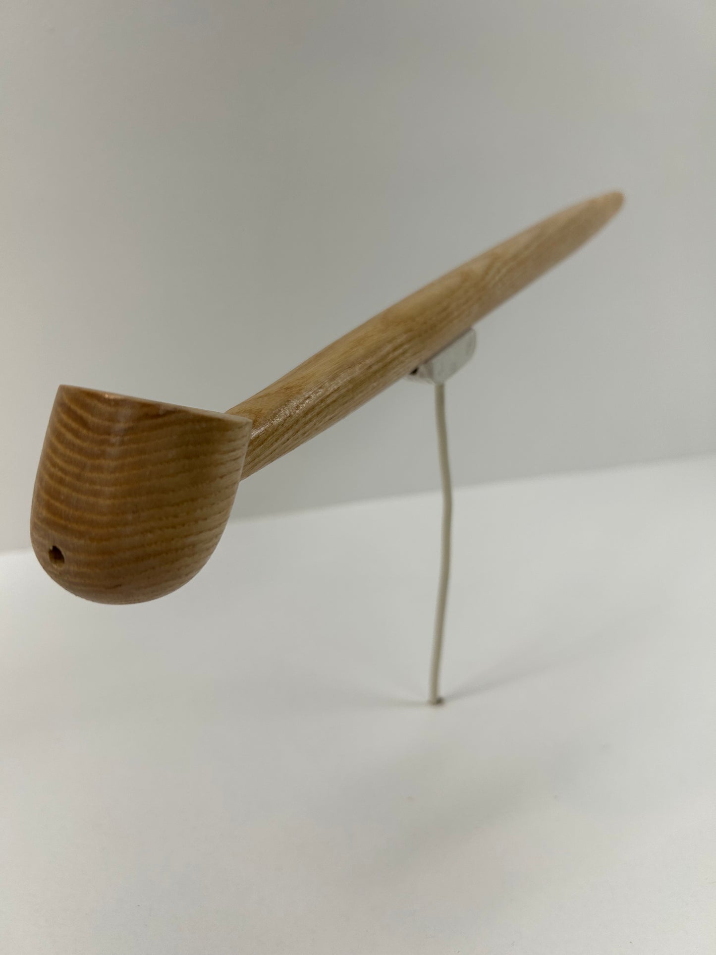 16" Ash wood pipe, 3/4" bowl width and 5/8" depth
