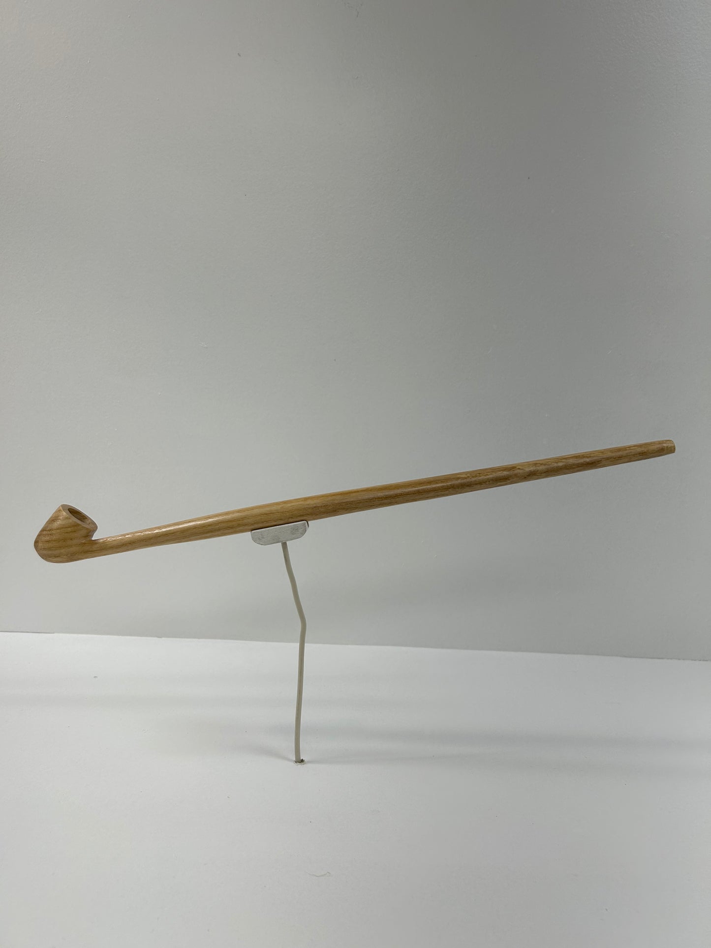 16 3/4" Ash wood pipe, 5/8" bowl width and depth