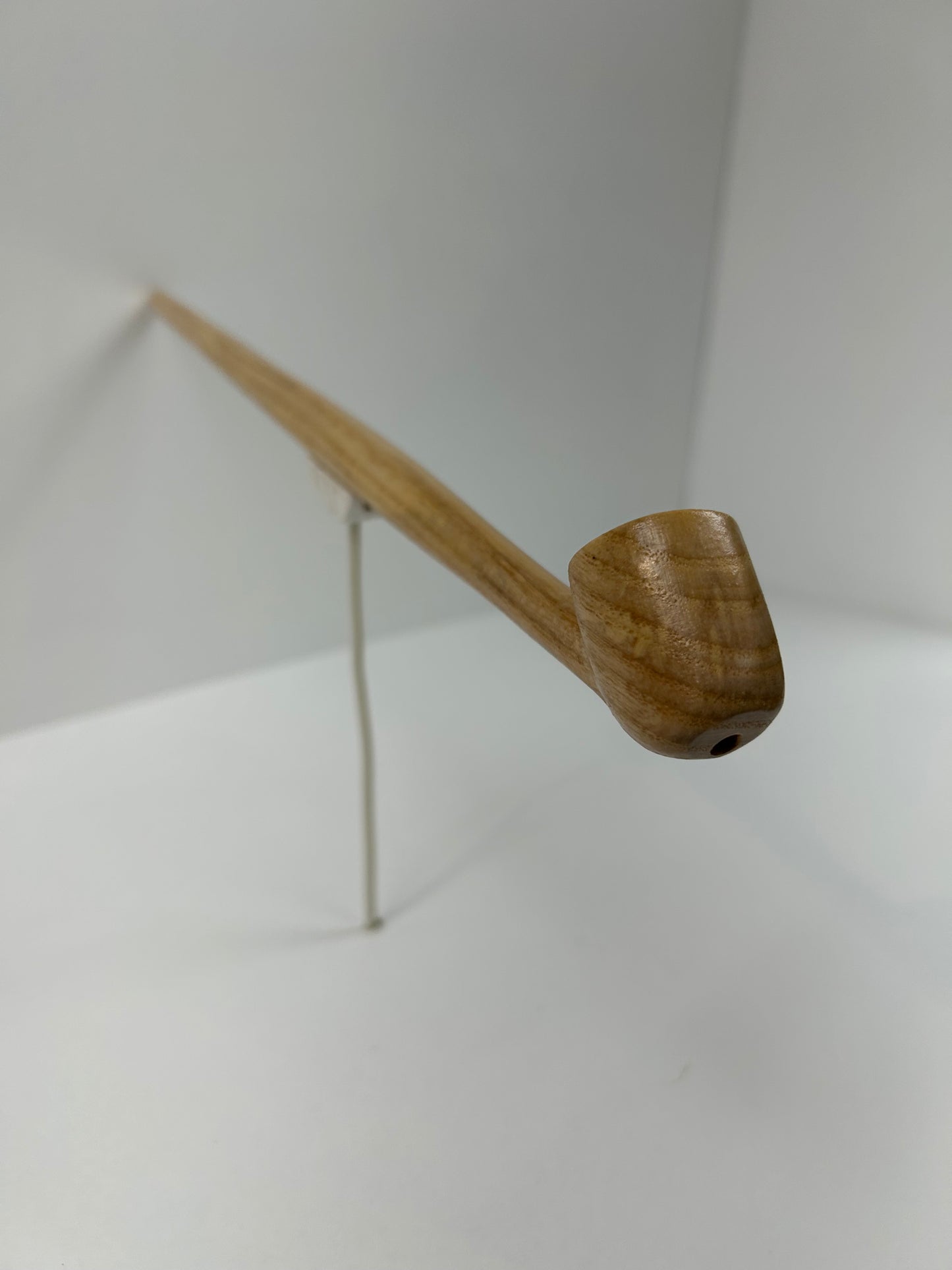 16 3/4" Ash wood pipe, 5/8" bowl width and depth