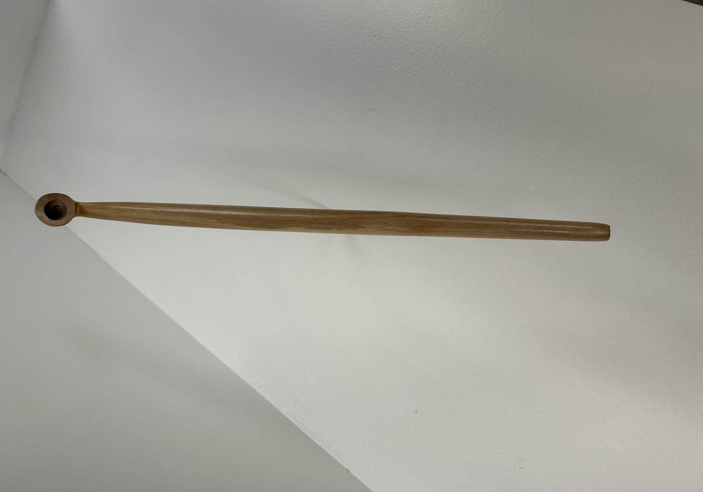 18" Ash wood pipe, 5/8" bowl width and depth