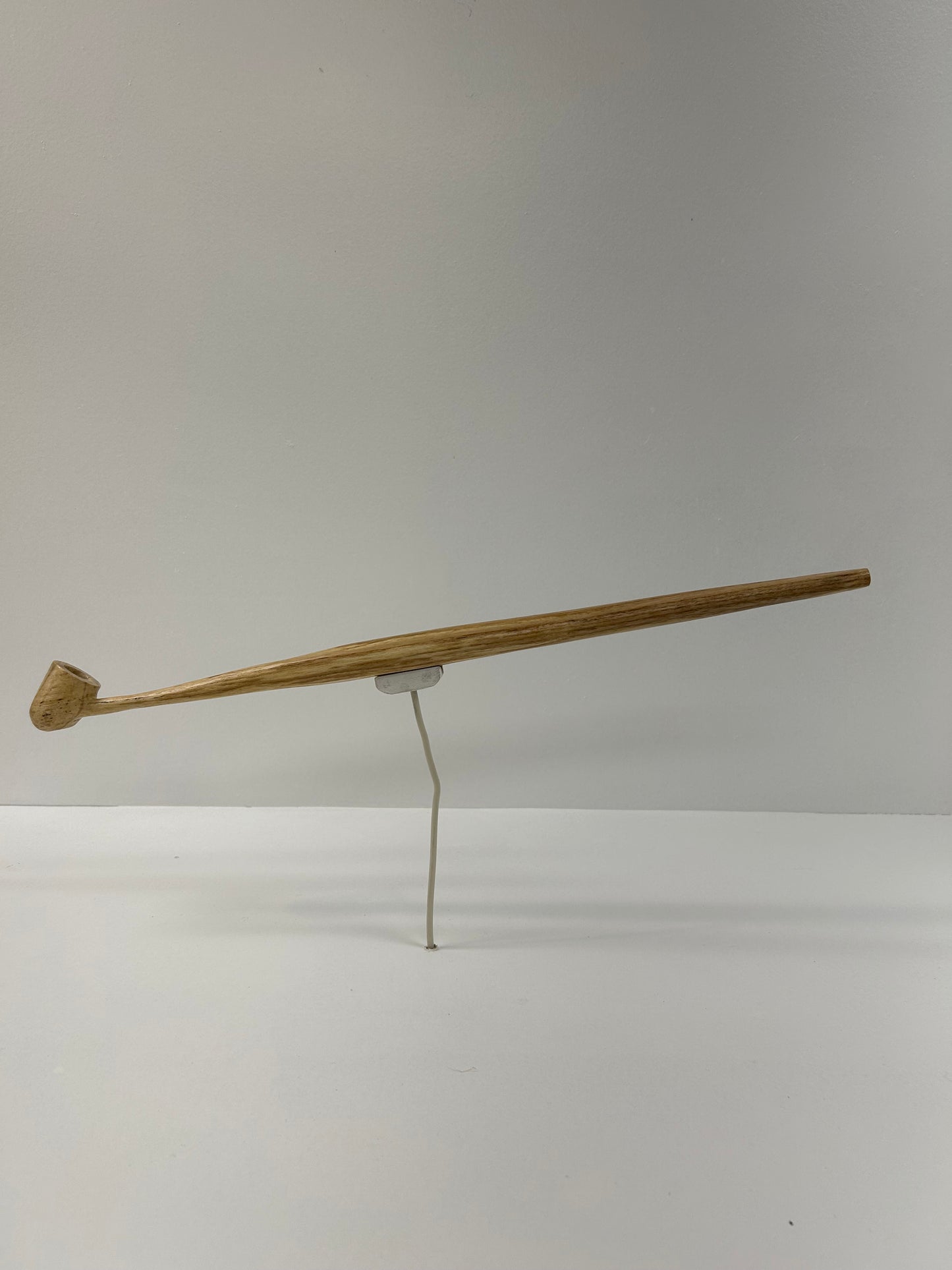 18 1/2" Ash wood pipe, 5/8" bowl width and depth