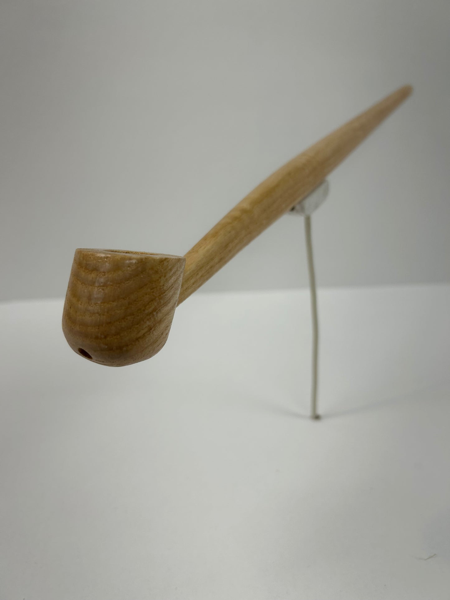 16 1/2" Ash wood pipe, 5/8 bowl width and depth
