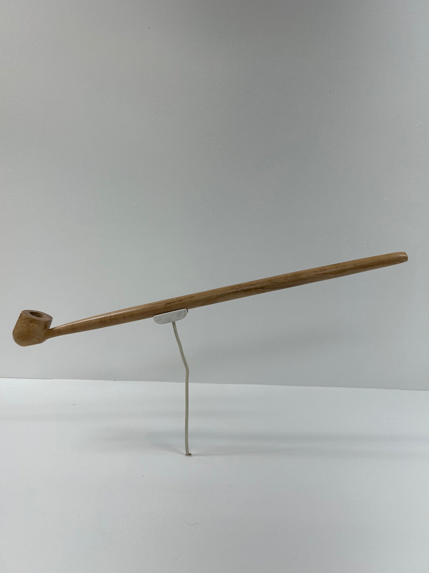 17 1/4" Ash wood pipe, 5/8" bowl width and depth