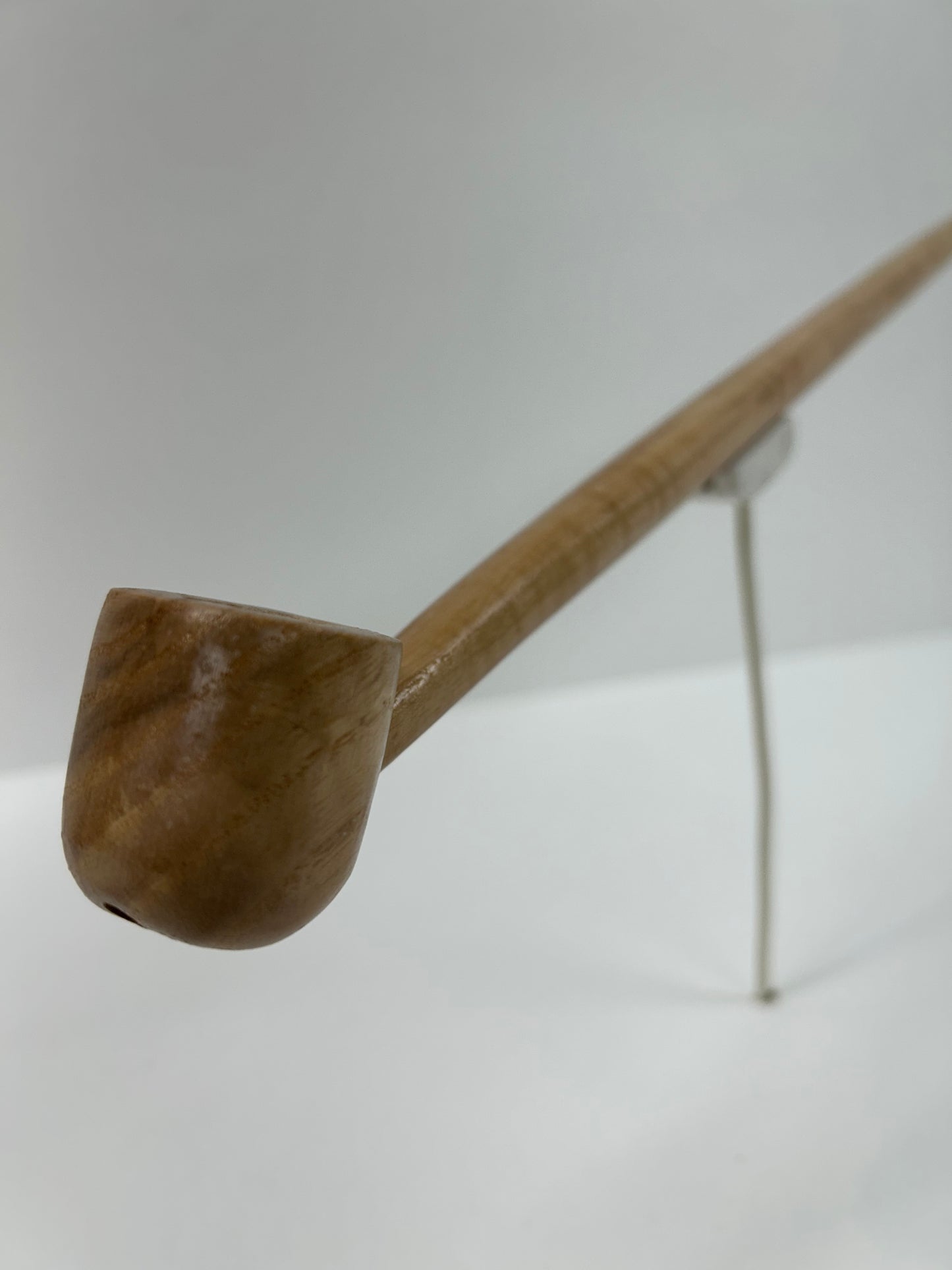 17 1/4" Ash wood pipe, 5/8" bowl width and depth