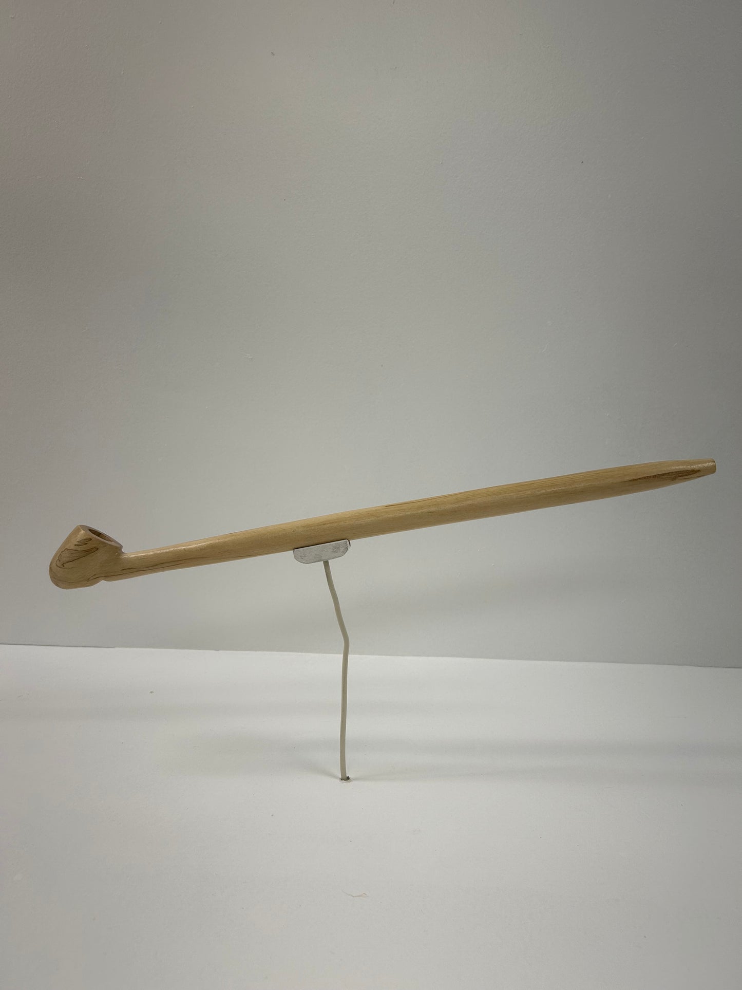 17 1/2" Ash wood pipe, 5/8" bowl width and depth