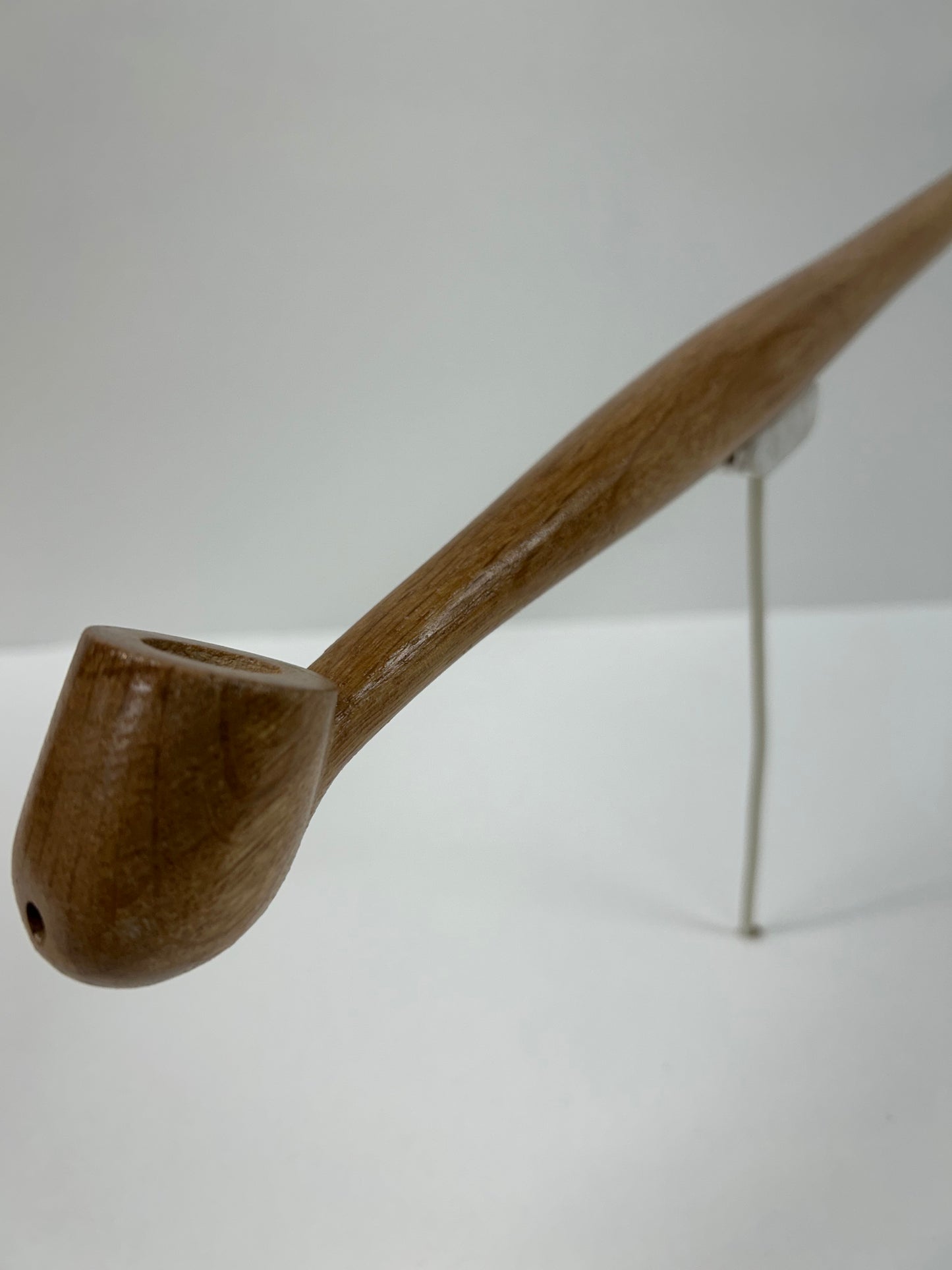 18" Oak wood pipe, 5/8" bowl width and depth