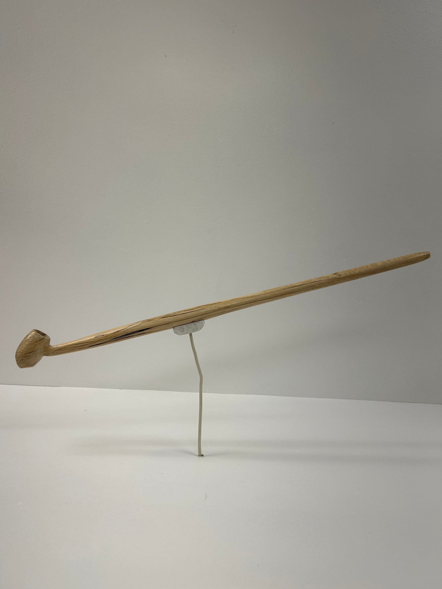 19 3/4" Ash wood pipe, 5/8" bowl width and depth