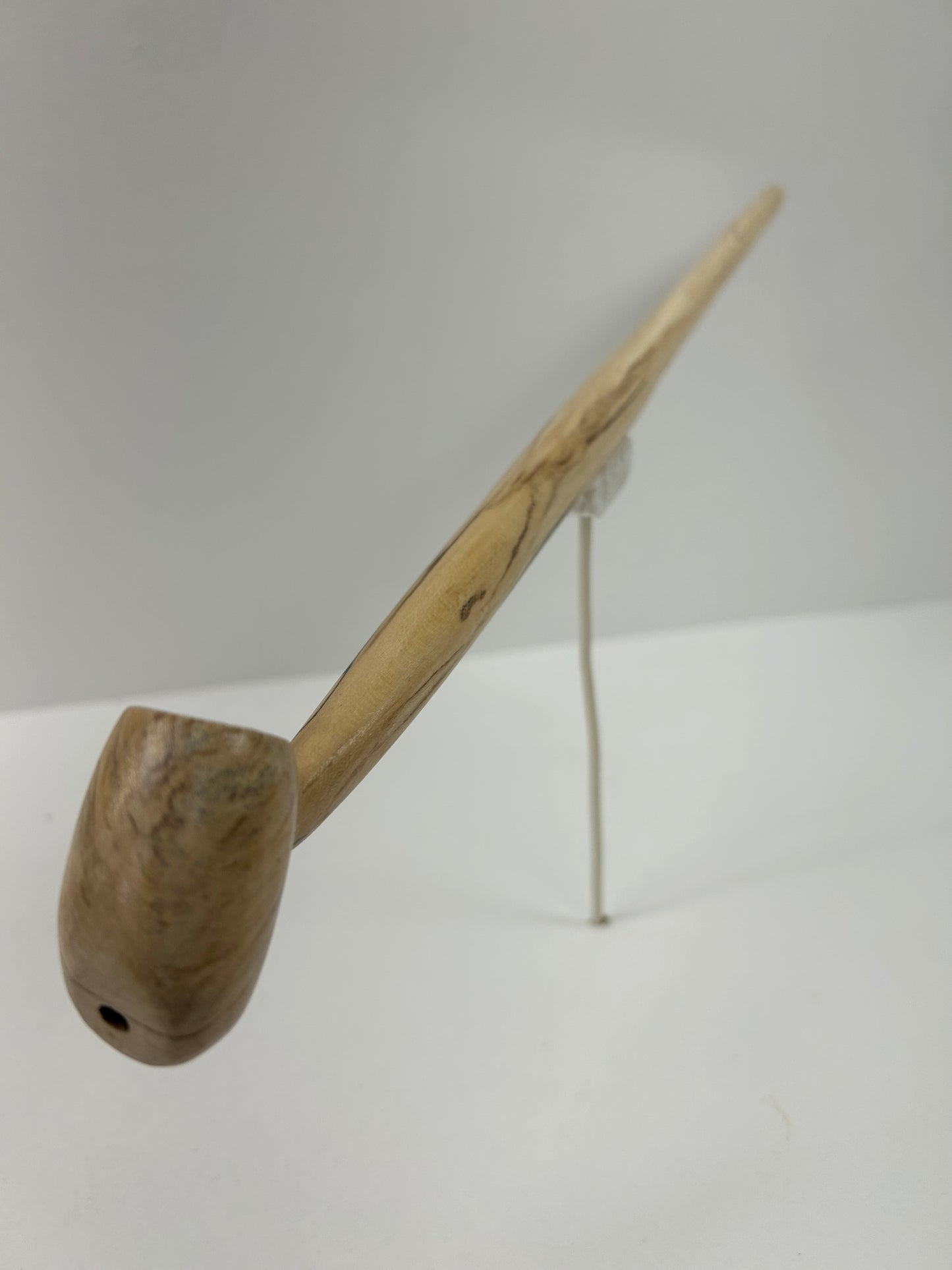 19 3/4" Ash wood pipe, 5/8" bowl width and depth