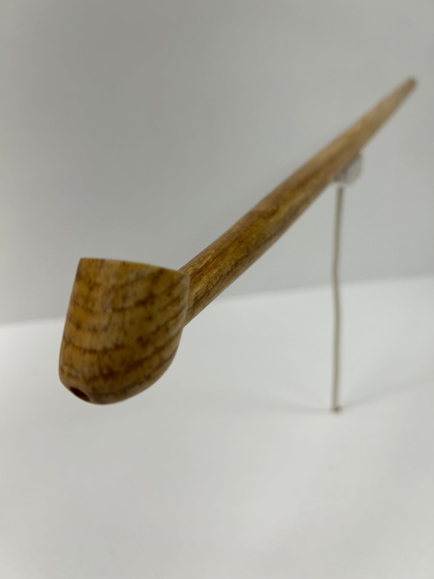 19 5/8" Ash wood pipe. 5/8" bowl width and depth