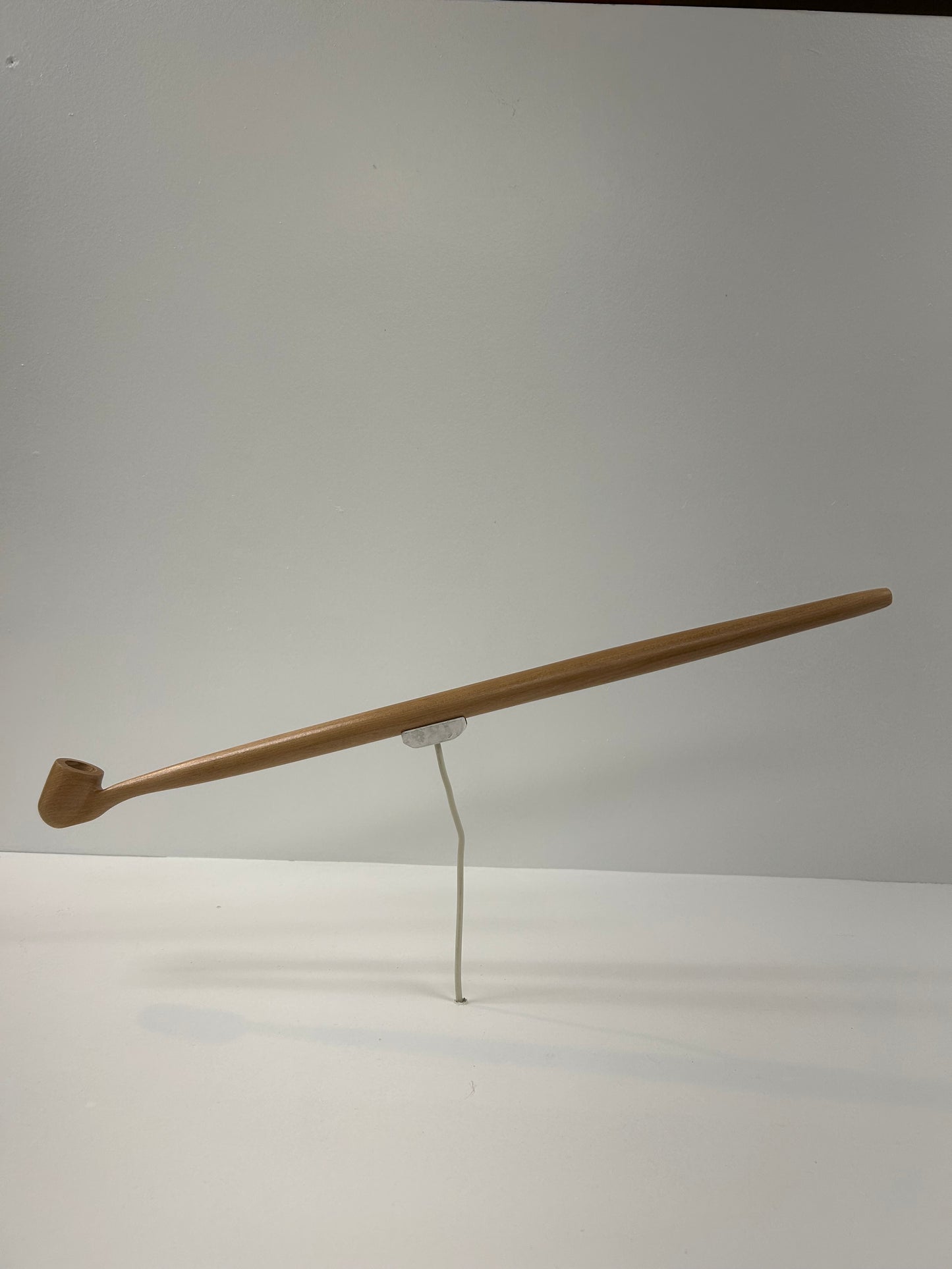 19 3/4" Cherry wood pipe, 5/8" bowl width and depth