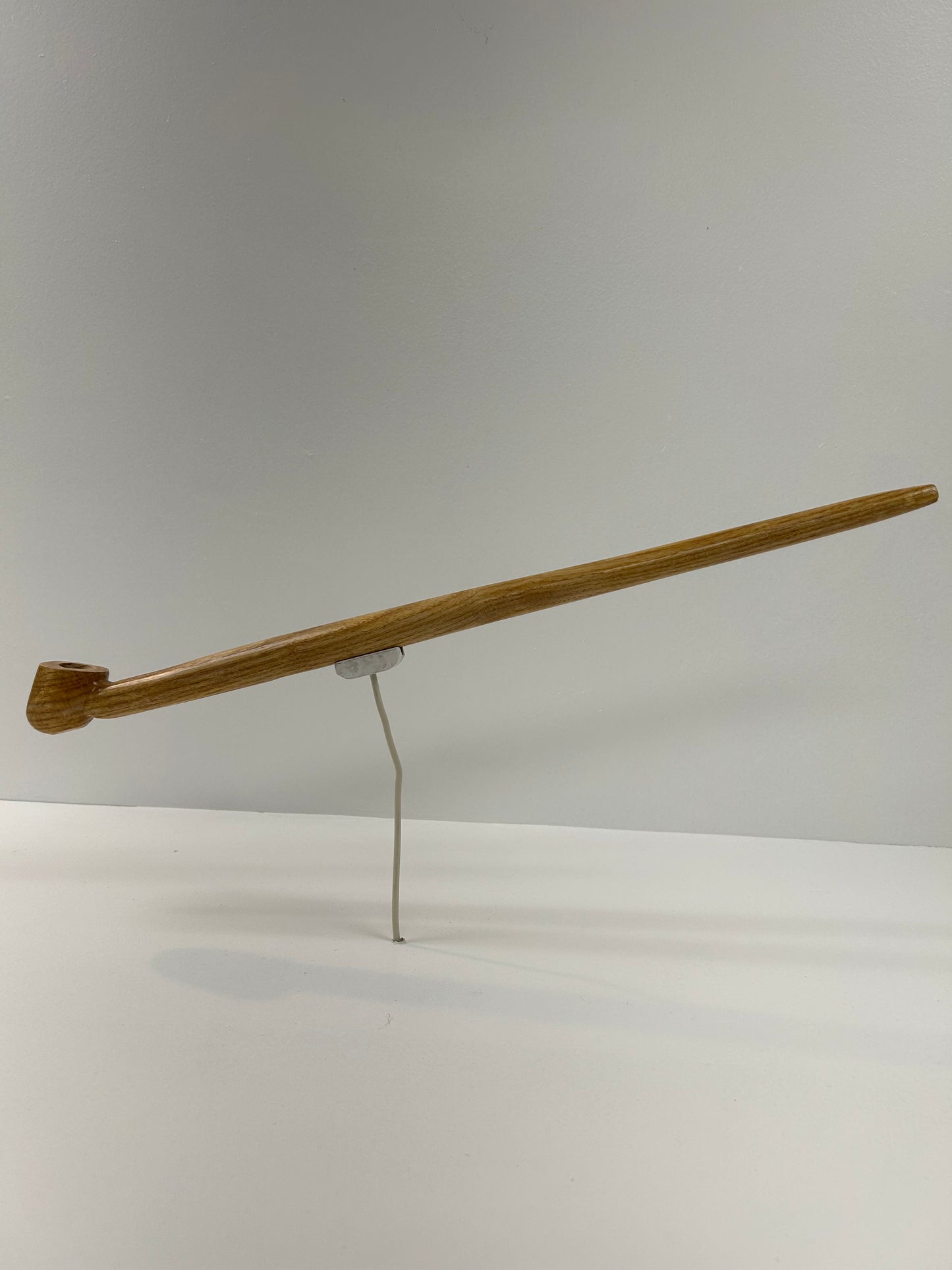 20" Oak wood pipe, 5/8" bowl width and depth