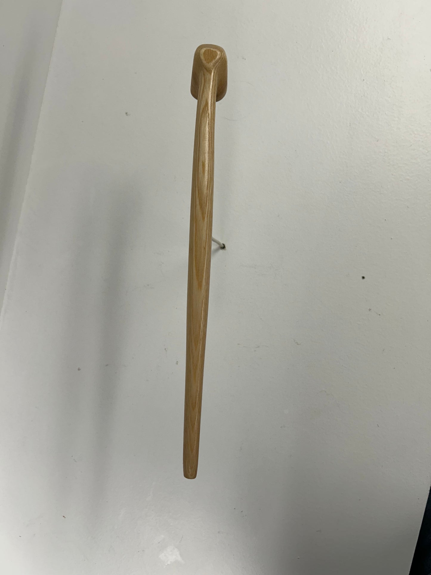 12 1/2" Ash wood pipe, bowl width and depth 5/8"