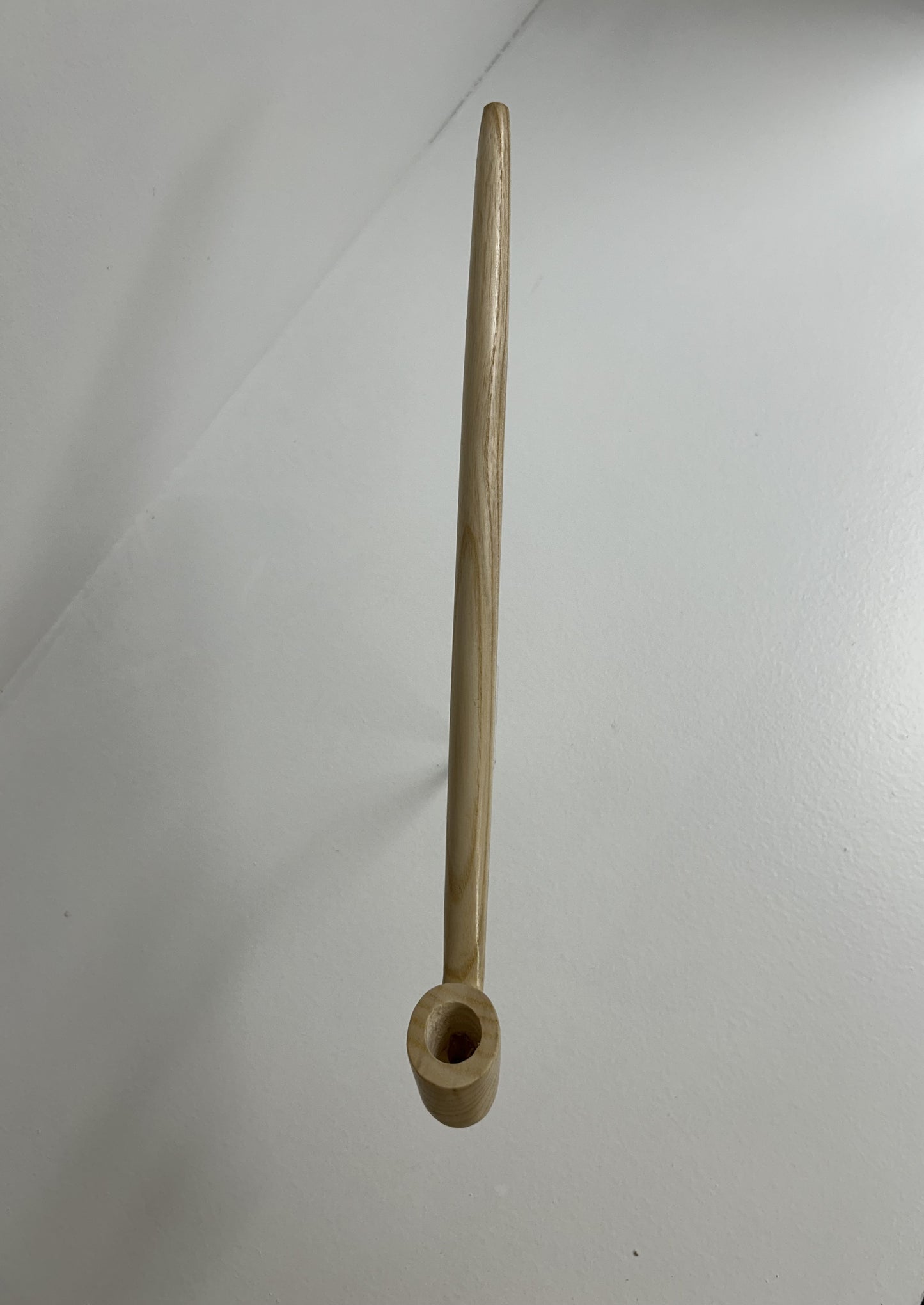 12 1/2" Maple wood pipe with tiger stripes, 5/8" bowl width and 1/2" depth