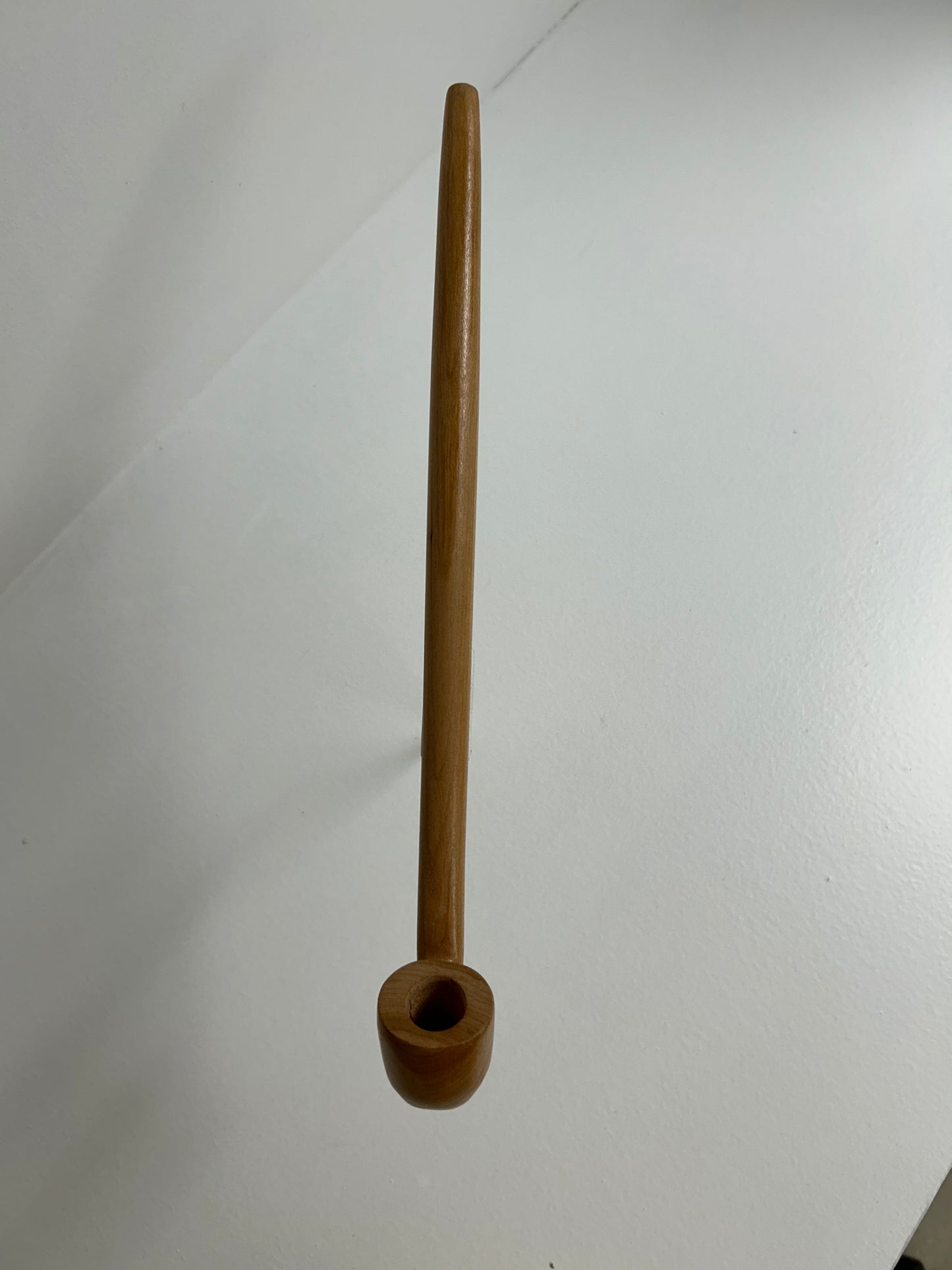 12 1/2 " Cherry wood pipe with 5/8" bowl width and 3/4" bowl depth