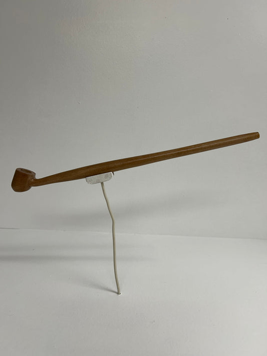 13 1/4" Cherry wood pipe with 5/8" bowl depth and width