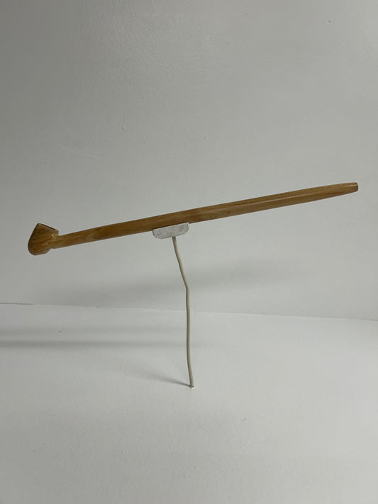 13" Maple wood pipe with 5/8" bowl width and depth
