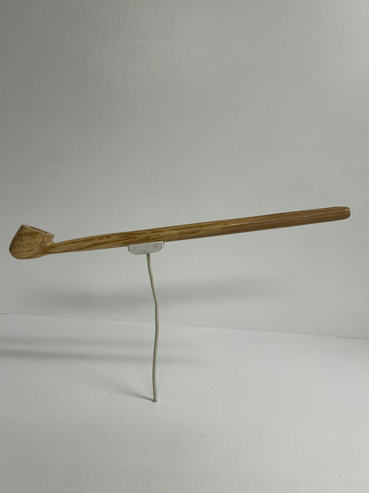 14" Ash wood pipe with 5/8" bowl and depth