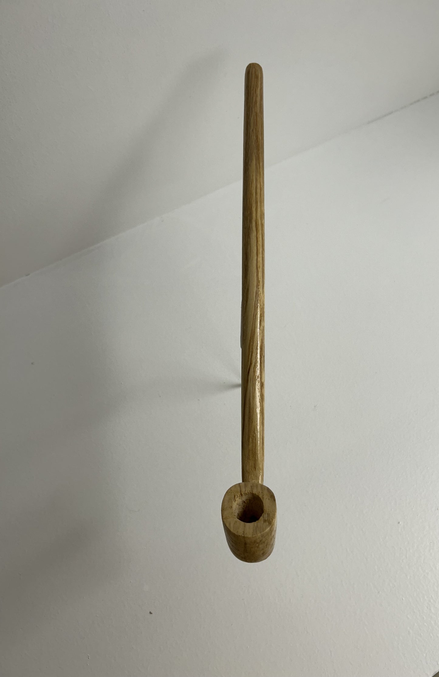 14" Ash wood pipe with 5/8" bowl and depth