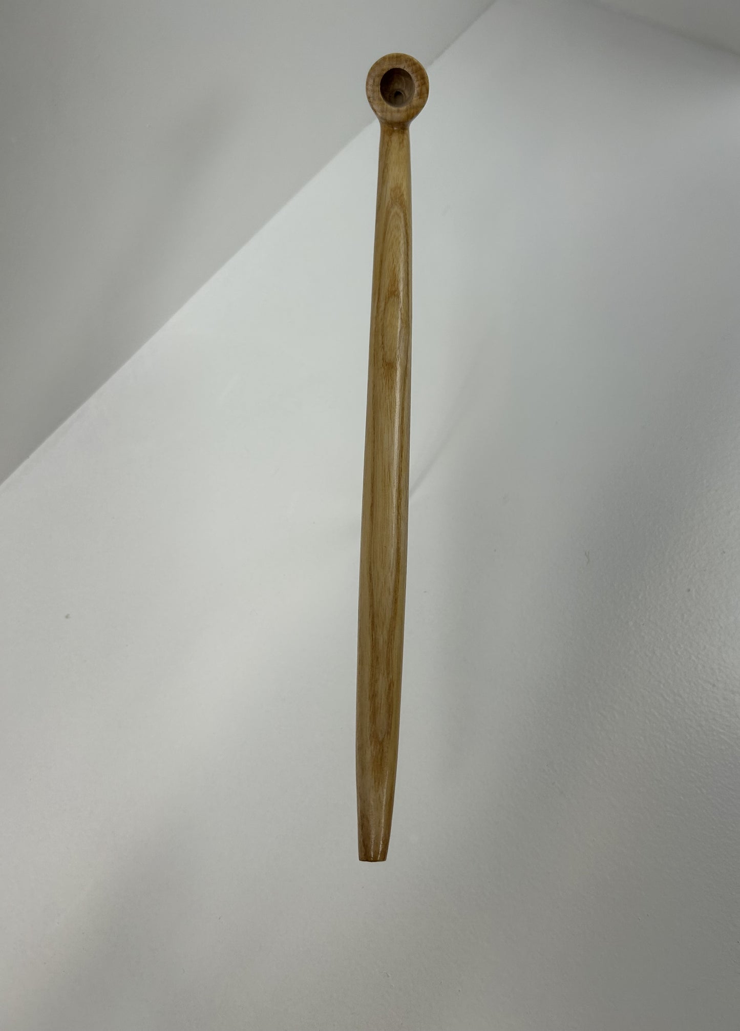 15 1/2" Ash wood pipe with 5/8" bowl width and depth