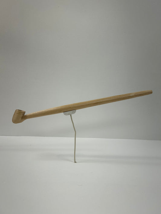 16 3/4" Ash wood pipe, 5/8" bowl width and depth