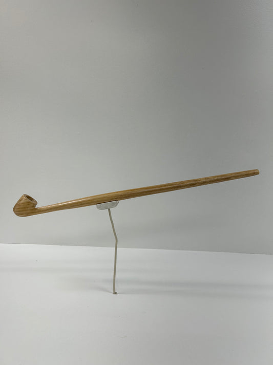 16 3/4" Ash wood pipe, 5/8" bowl width and depth