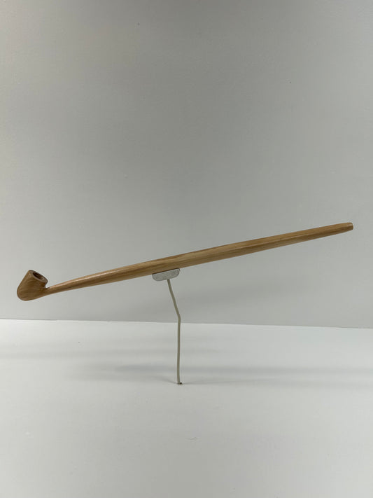 18" Ash wood pipe, 5/8" bowl width and depth