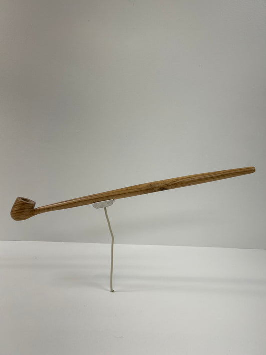 17" Ash wood pipe, 5/8 bowl width and depth