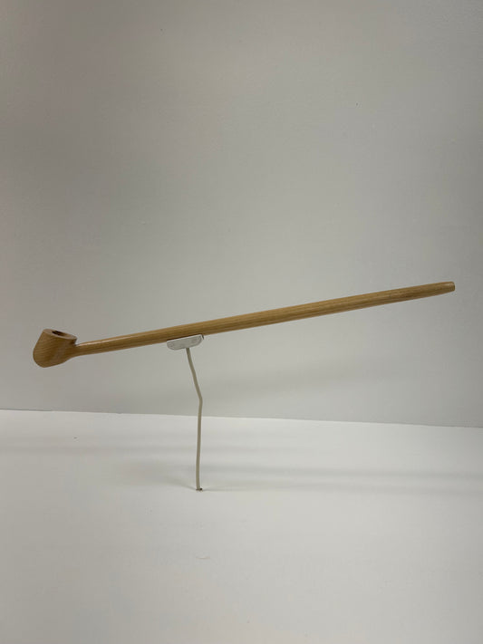 17 1/4" Ash wood pipe, 5/8" bowl width and depth
