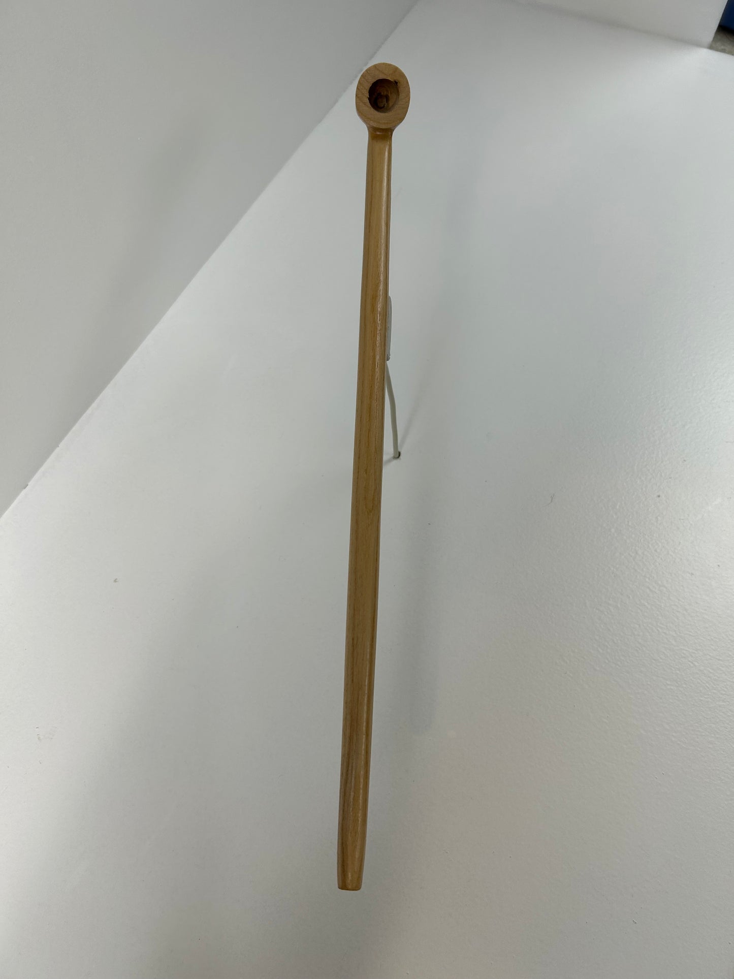 17 1/4" Ash wood pipe, 5/8" bowl width and depth