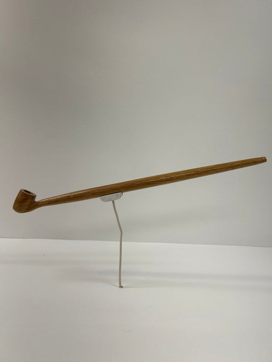 17" Oak wood pipe, 5/8" bowl width and depth
