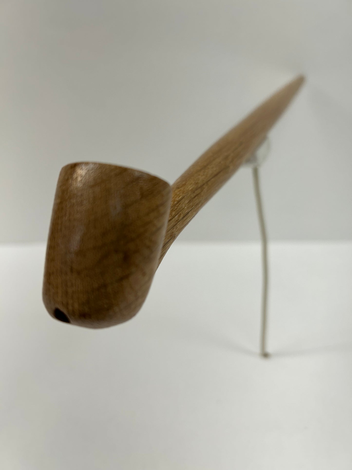 17" Oak wood pipe, 5/8" bowl width and depth
