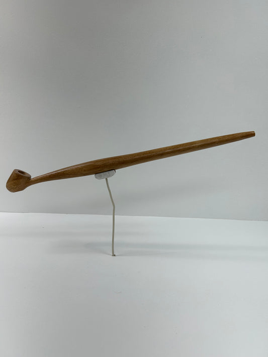 18" Oak wood pipe, 5/8" bowl width and depth