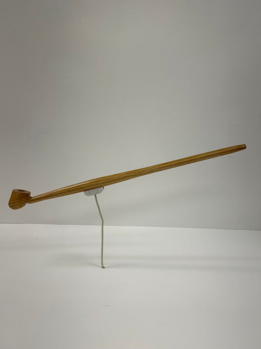 18 1/4" Ash wood pipe, 5/8" bowl width and depth
