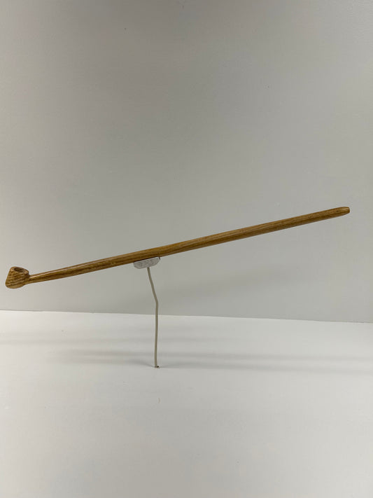 19 5/8" Ash wood pipe. 5/8" bowl width and depth
