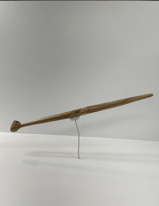 21 3/4" Ash wood pipe, 5/8" bowl width and depth