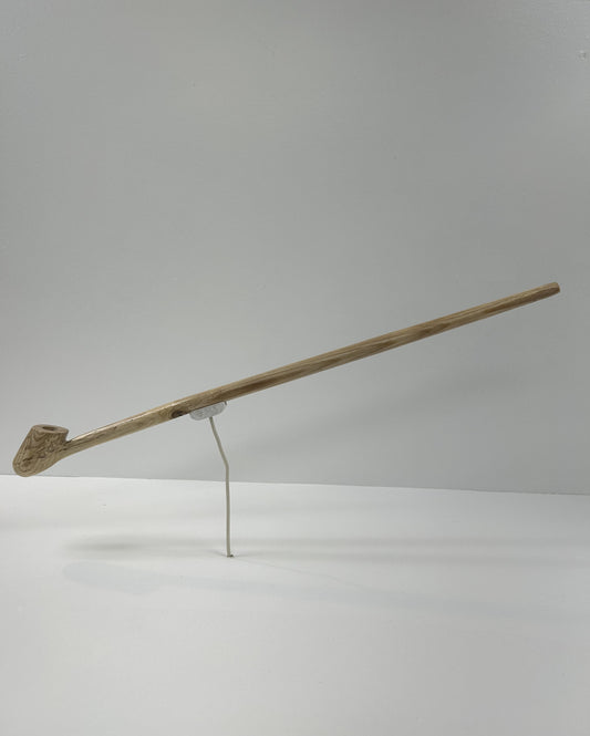 23 " Ash wood pipe , 5/8" bowl width and depth